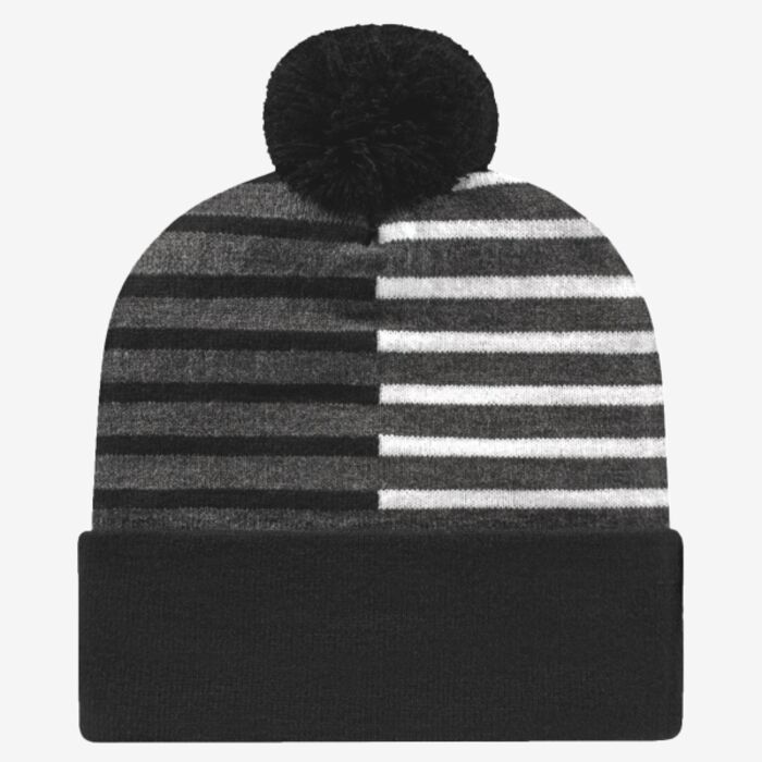 CAP AMERICA USA-Made Half Color Beanie RKH12 USA-Made Half Color Beanie Thumbnail