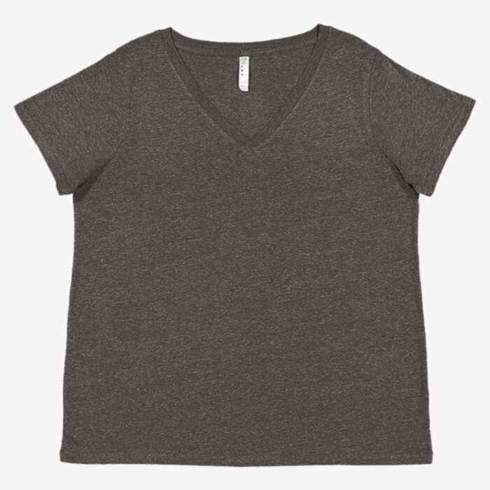 LAT Women's Curvy Collection Fine Jersey V-Neck Tee 3817 Women's Curvy Collection Fine Jersey V-Neck Tee Thumbnail