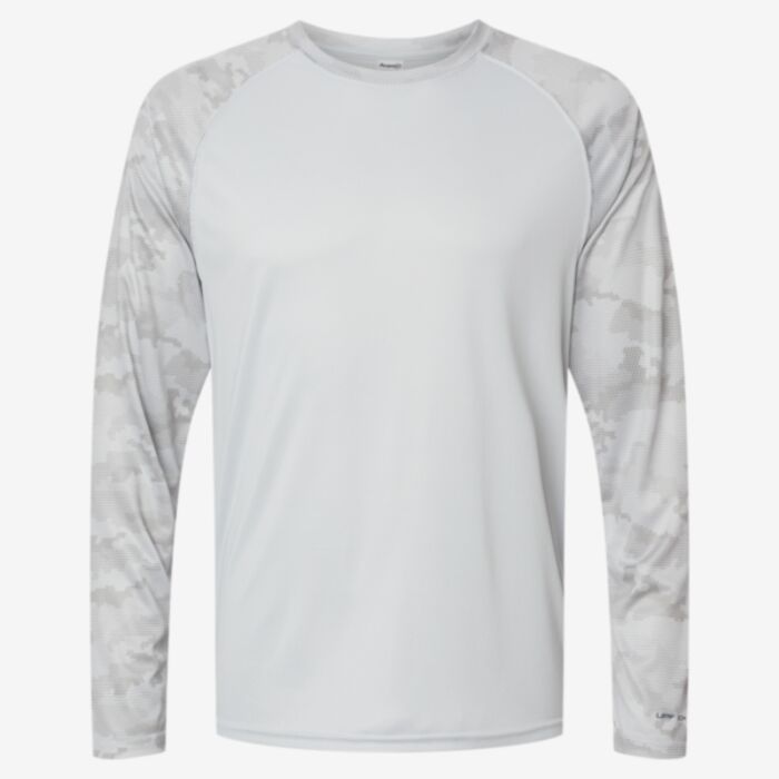 Paragon Unisex Cayman Performance Camo Colorblocked Long Sleeve T-Shirt 216 Unisex Cayman Performance Camo Colorblocked Long Sleeve T-Shirt Thumbnail