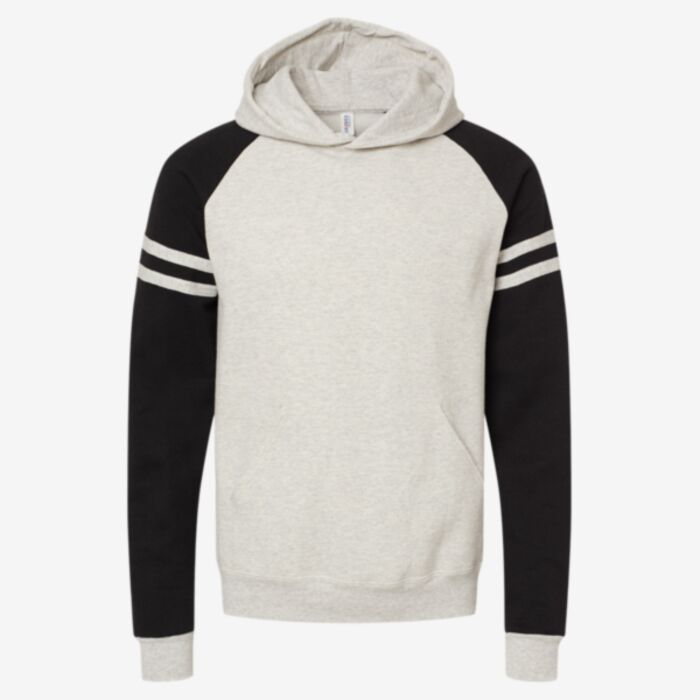 Unisex Nublend® Varsity Colorblocked Raglan Hooded Sweatshirt Thumbnail