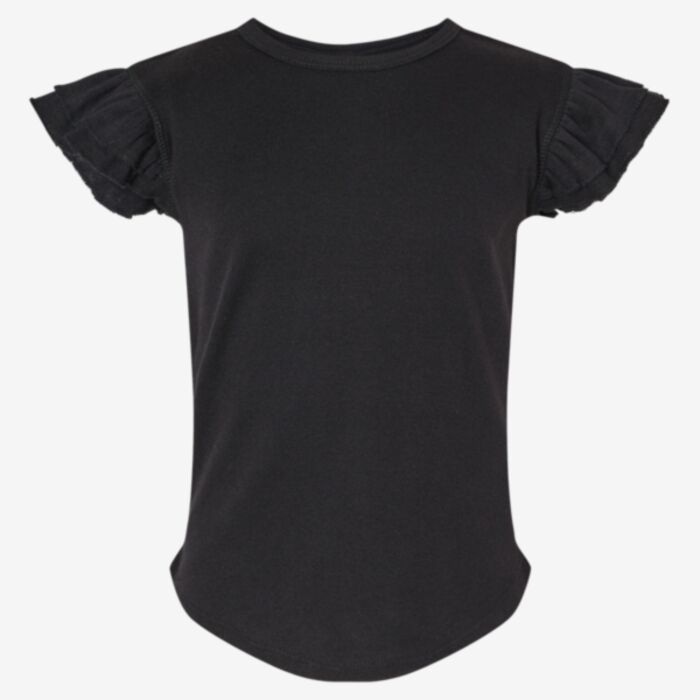 Rabbit Skins Toddler Flutter Sleeve Tee 3339 Toddler Flutter Sleeve Tee Thumbnail