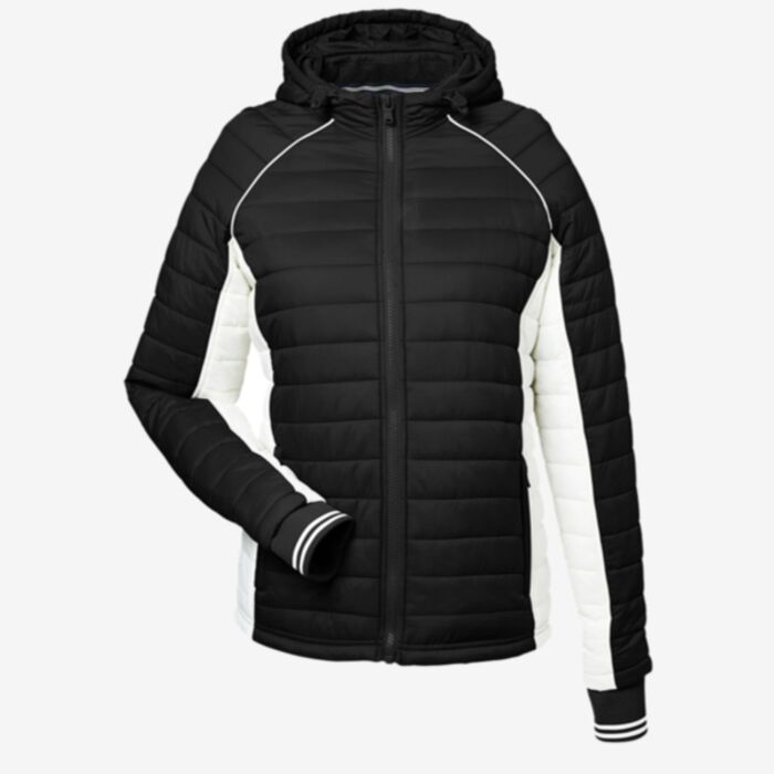 Nautica Women's l Mile Hooded Puffer Jacket N17187 Women's l Mile Hooded Puffer Jacket Thumbnail