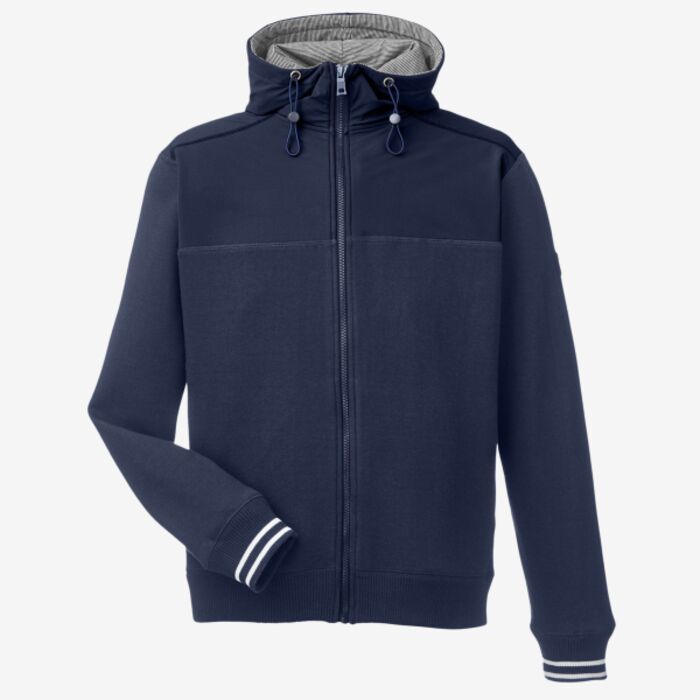 Nautica Men's Navigator Fleece Hooded Full-Zip Jacket N17582 Men's Navigator Fleece Hooded Full-Zip Jacket Thumbnail