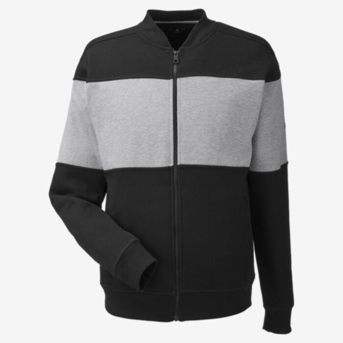 Nautica Unisex Anchor Fleece Colorblocked Bomber Jacket N17928 Unisex Anchor Fleece Colorblocked Bomber Jacket Thumbnail