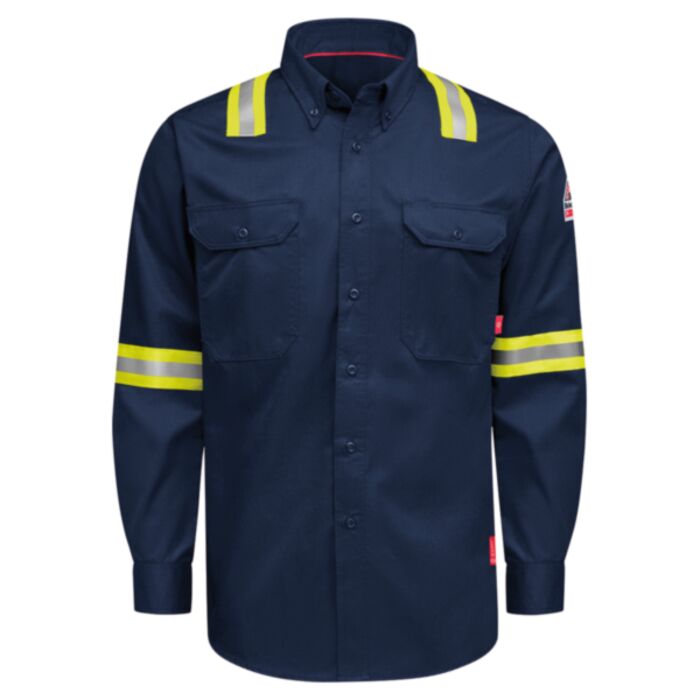 Bulwark Men's Nomex® Comfort Enhanced-Vis Woven Long Sleeve Shirt QS26EVH Men's Nomex® Comfort Enhanced-Vis Woven Long Sleeve Shirt Thumbnail