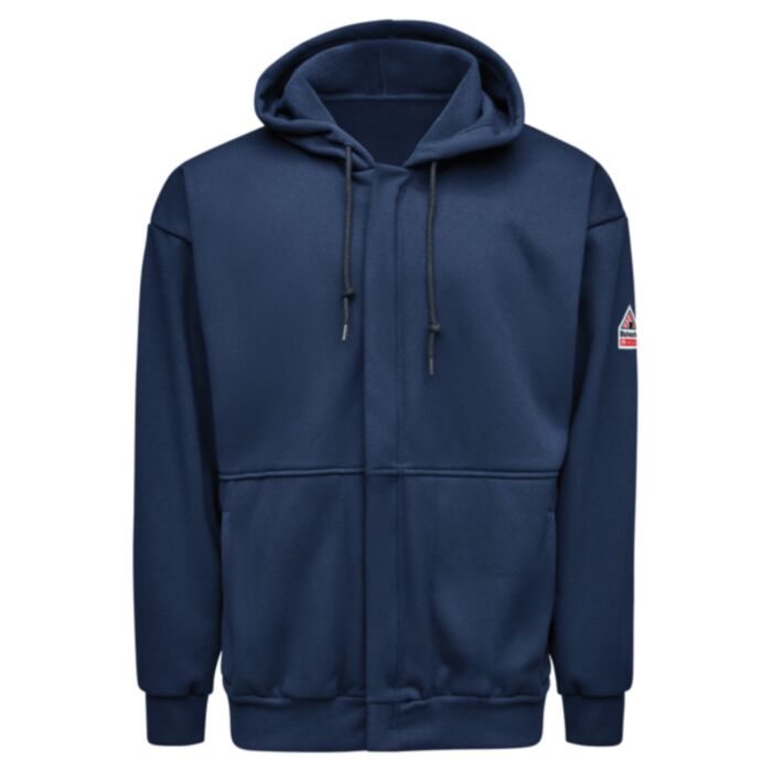 Bulwark Men's Tall Full-Zip Fleece Hooded Sweatshirt SMZ8T Men's Tall Full-Zip Fleece Hooded Sweatshirt Thumbnail