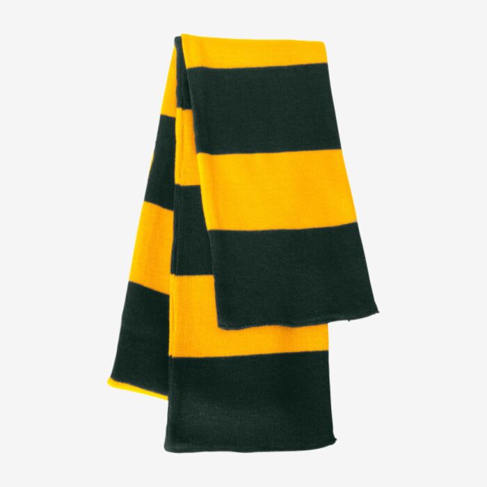 Sportsman Rugby-Striped Knit Scarf SP02 Rugby-Striped Knit Scarf Thumbnail