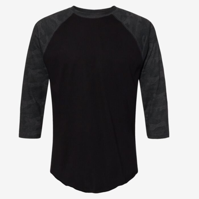 LAT Men's Baseball Fine Jersey Three-Quarter Sleeve Tee 6930 Men's Baseball Fine Jersey Three-Quarter Sleeve Tee Thumbnail