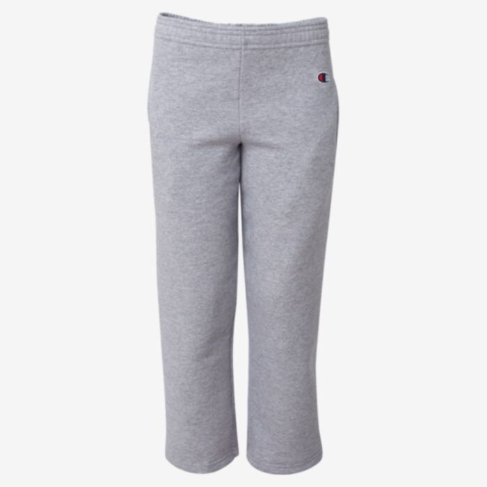 Champion Youth Powerblend® Open-Bottom Sweatpants with Pockets P890 Youth Powerblend® Open-Bottom Sweatpants with Pockets Thumbnail