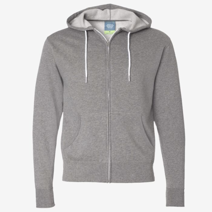 Independent Trading Co. Unisex Lightweight Full-Zip Hooded Sweatshirt AFX90UNZ Unisex Lightweight Full-Zip Hooded Sweatshirt Thumbnail