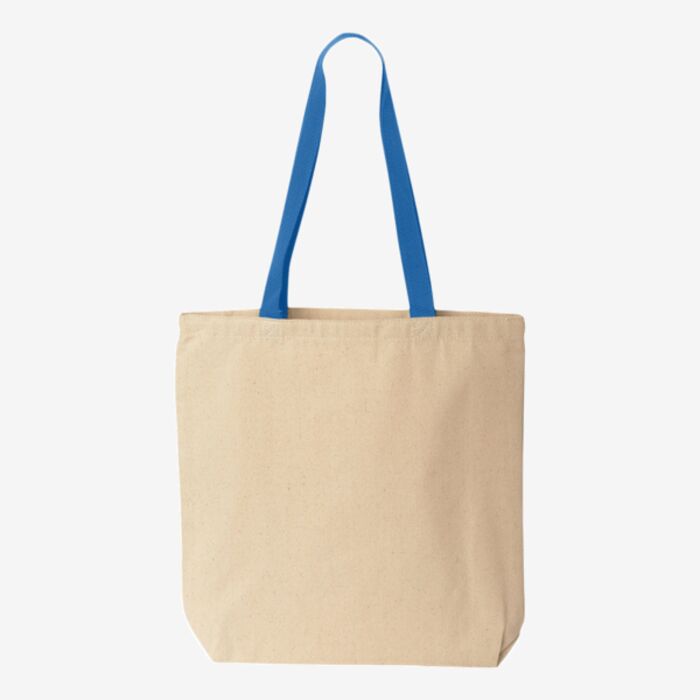 Liberty Bags Natural Tote with Contrast-Color Handles 8868 Natural Tote with Contrast-Color Handles Thumbnail