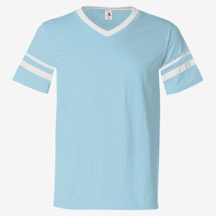 Augusta Sportswear V-Neck Jersey with Striped Sleeves 360 V-Neck Jersey with Striped Sleeves Thumbnail