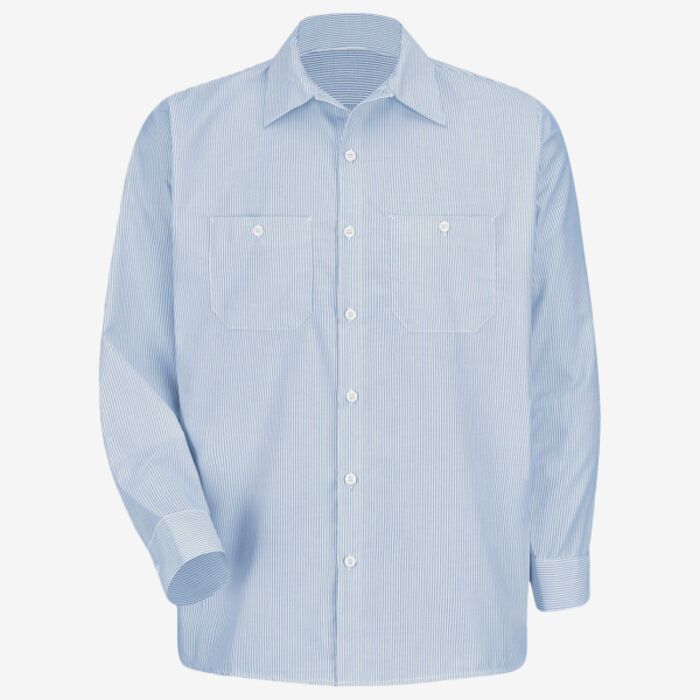 Red Kap Men's Industrial Stripe Work Shirt SL10 Men's Industrial Stripe Work Shirt Thumbnail