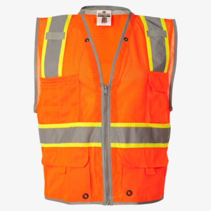 Kishigo Unisex Premium Brilliant Series® Heavy-Duty Class 2 Vest 1510-1511 Unisex Premium Brilliant Series® Heavy-Duty Class 2 Vest Thumbnail