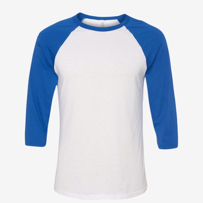 Bella + Canvas Unisex Three-Quarter Sleeve Baseball Tee 3200 Unisex Three-Quarter Sleeve Baseball Tee Thumbnail