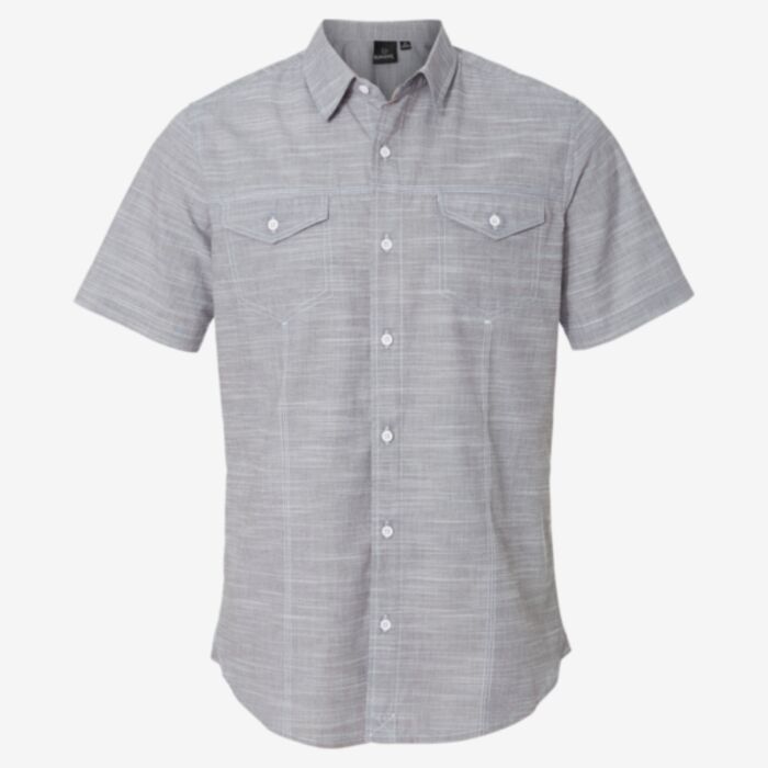Burnside Men's Textured Solid Short Sleeve Shirt 9247 Men's Textured Solid Short Sleeve Shirt Thumbnail