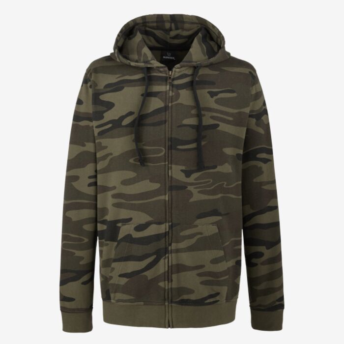 Burnside Men's Camo Full-Zip Hooded Sweatshirt 8615 Men's Camo Full-Zip Hooded Sweatshirt Thumbnail