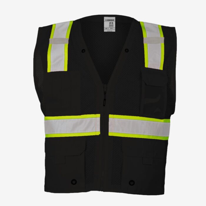 Kishigo Unisex EV Series® Enhanced Visibility Multi-Pocket Mesh Vest B100-111 Unisex EV Series® Enhanced Visibility Multi-Pocket Mesh Vest Thumbnail