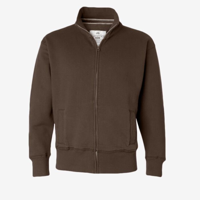 J. America Unisex Vintage Fleece Track Jacket 8984 Unisex Vintage Fleece Track Jacket Thumbnail