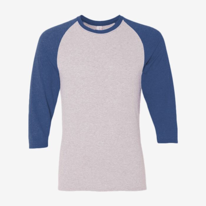 Jerzees Unisex Triblend Three-Quarter Raglan Baseball T-Shirt 601RR Unisex Triblend Three-Quarter Raglan Baseball T-Shirt Thumbnail