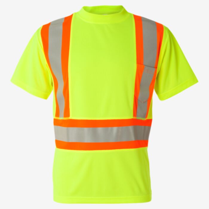 Kishigo Unisex Class 2 Flat Stitch Self-Fabric Panels T-Shirt 9120-9121 Unisex Class 2 Flat Stitch Self-Fabric Panels T-Shirt Thumbnail