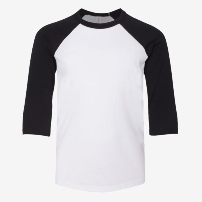 Bella + Canvas Youth Three-Quarter Sleeve Baseball Tee 3200Y Youth Three-Quarter Sleeve Baseball Tee Thumbnail