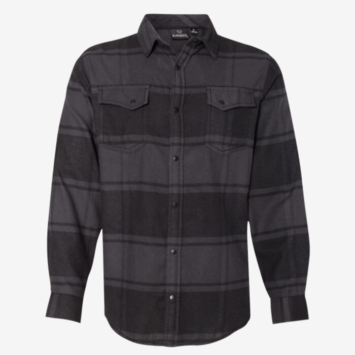 Burnside Men's Snap Front Plaid Flannel Shirt 8219 Men's Snap Front Plaid Flannel Shirt Thumbnail
