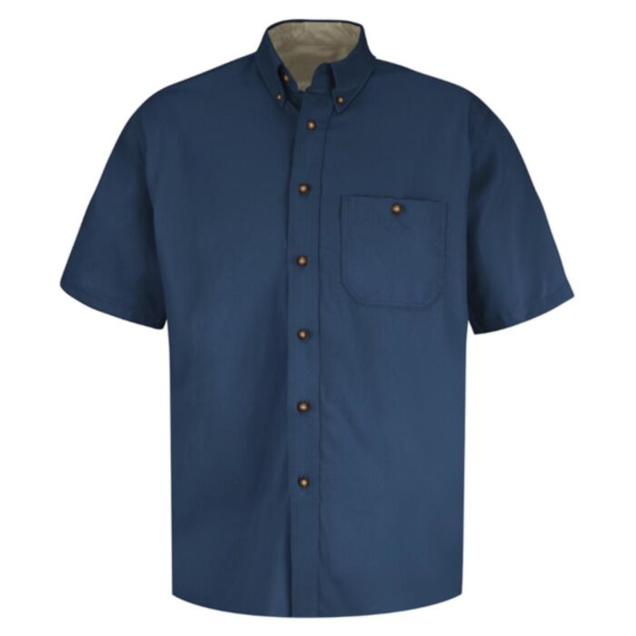 Red Kap Men's Short Sleeve 100% Cotton Dress Shirt SC64 Men's Short Sleeve 100% Cotton Dress Shirt Thumbnail