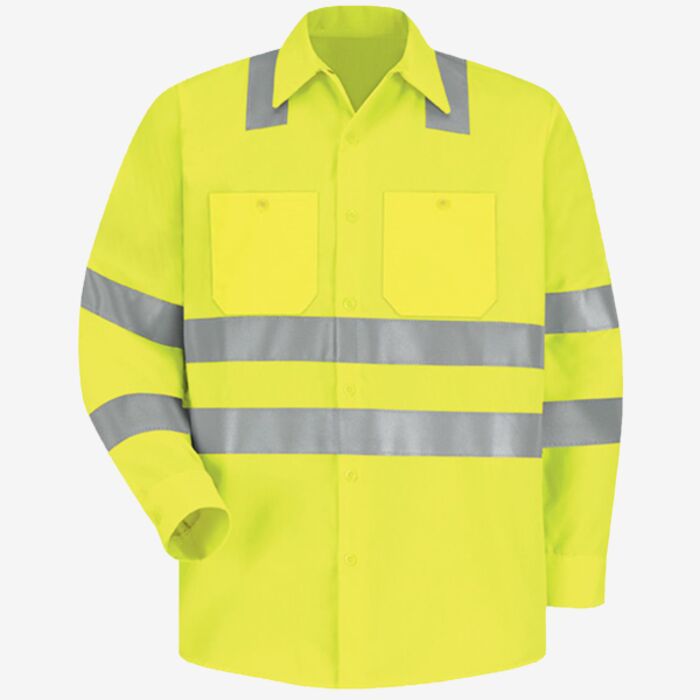 Red Kap Men's Tall High Visibility Work Shirt SS14HVT Men's Tall High Visibility Work Shirt Thumbnail