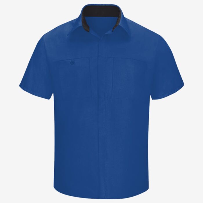 Red Kap Men's Tall Performance Plus Short Sleeve Shirt with Oilblok Technology SY42T Men's Tall Performance Plus Short Sleeve Shirt with Oilblok Technology Thumbnail
