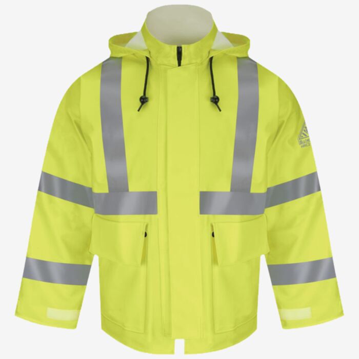 Bulwark Men's Hi-Visibility Flame-Resistant Rain Jacket JXN4 Men's Hi-Visibility Flame-Resistant Rain Jacket Thumbnail