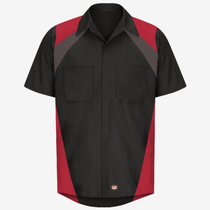 Red Kap Men's Tri-Color Short Sleeve Shop Shirt SY28 Men's Tri-Color Short Sleeve Shop Shirt Thumbnail