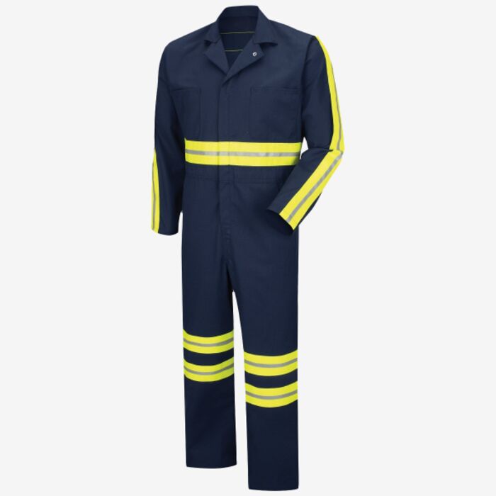 Red Kap Men's Enhanced Visibility Action Back Coverall CT10EN Men's Enhanced Visibility Action Back Coverall Thumbnail