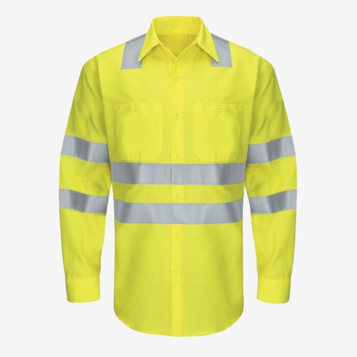 Red Kap Men's Tall Enhanced & Hi-Visibility Long Sleeve Work Shirt SY14T Men's Tall Enhanced & Hi-Visibility Long Sleeve Work Shirt Thumbnail