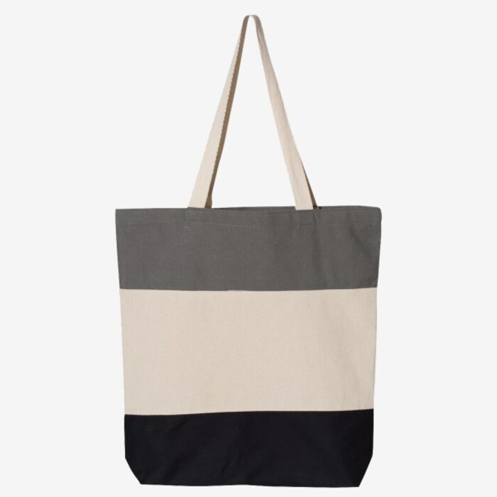 Q-Tees 11L Tri-Color Tote Q125900 11L Tri-Color Tote Thumbnail