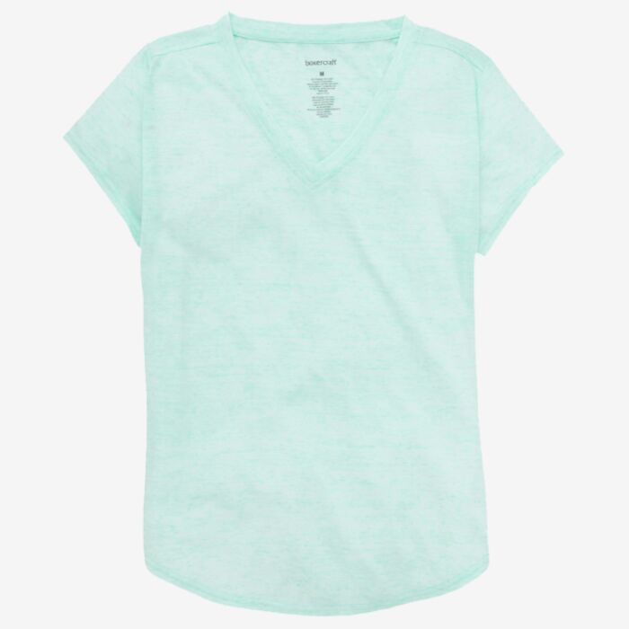 Boxercraft Girls' Snow Heather V-Neck T-Shirt YT34 Girls' Snow Heather V-Neck T-Shirt Thumbnail