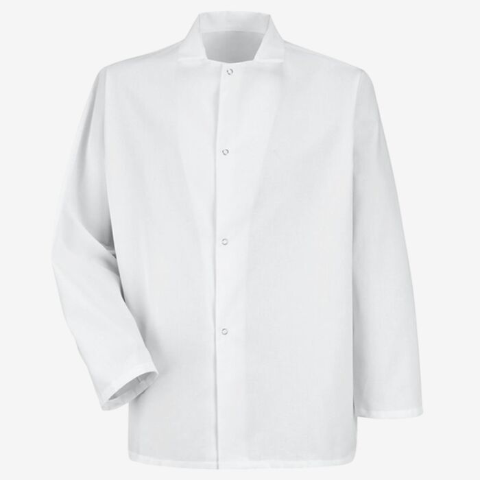 Red Kap Men's Gripper-Front Short Butcher Coat 0416 Men's Gripper-Front Short Butcher Coat Thumbnail