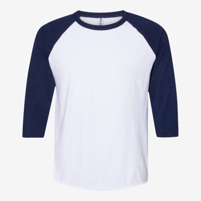 Jerzees Premium Blend Ringspun Three-Quarter Sleeve Raglan Baseball T-Shirt 560RR Premium Blend Ringspun Three-Quarter Sleeve Raglan Baseball T-Shirt Thumbnail
