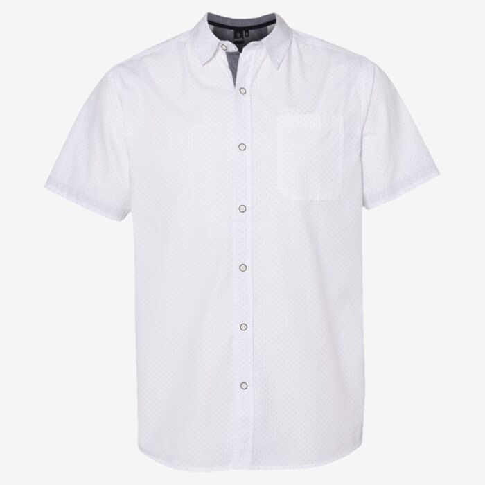 Burnside Men's Peached Printed Poplin Short Sleeve Shirt 9290 Men's Peached Printed Poplin Short Sleeve Shirt Thumbnail