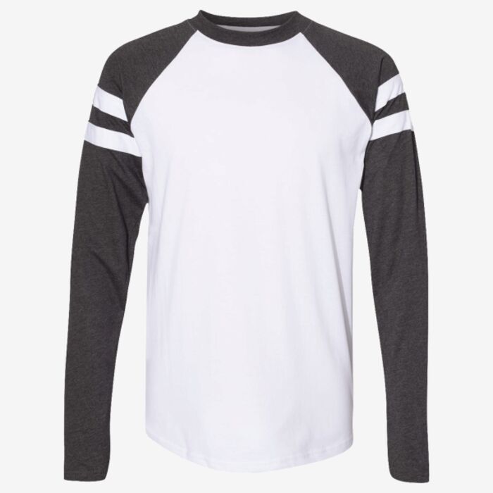 LAT Unisex Fine Jersey Mash Up Long Sleeve Tee 6934 Unisex Fine Jersey Mash Up Long Sleeve Tee Thumbnail