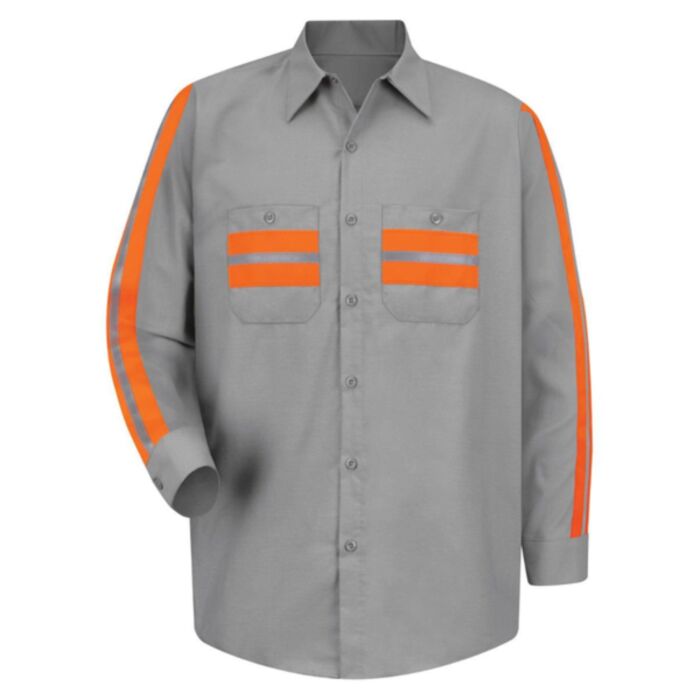 Red Kap Men's Tall Industrial Enhanced-Visibility Long Sleeve Work Shirt SP14ET Men's Tall Industrial Enhanced-Visibility Long Sleeve Work Shirt Thumbnail