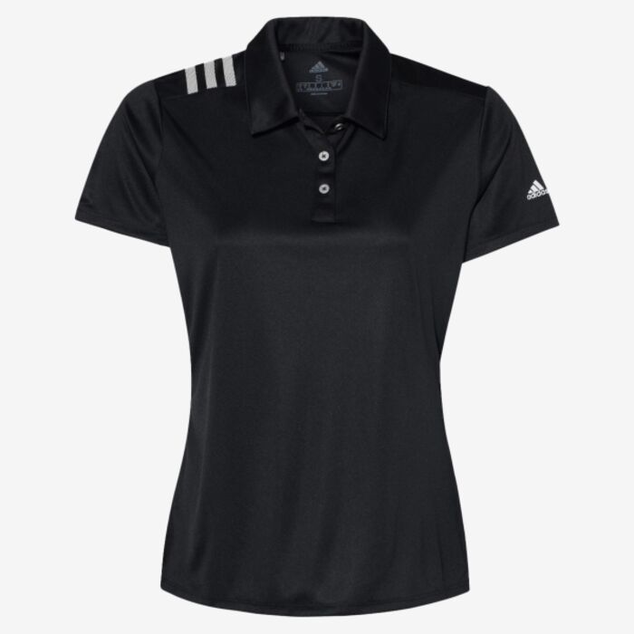 Adidas Women's 3-Stripes Shoulder Polo A325 Women's 3-Stripes Shoulder Polo Thumbnail