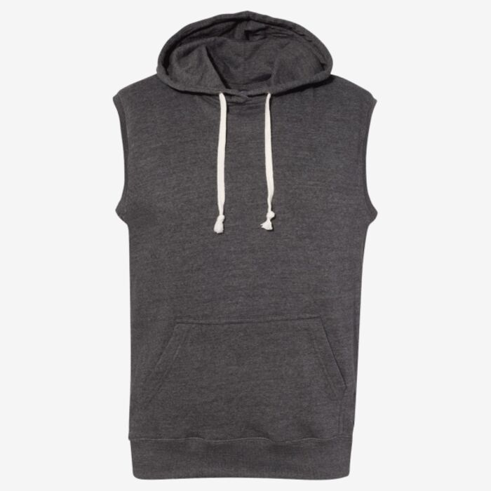 Men's Triblend Sleeveless Hooded Sweatshirt Thumbnail