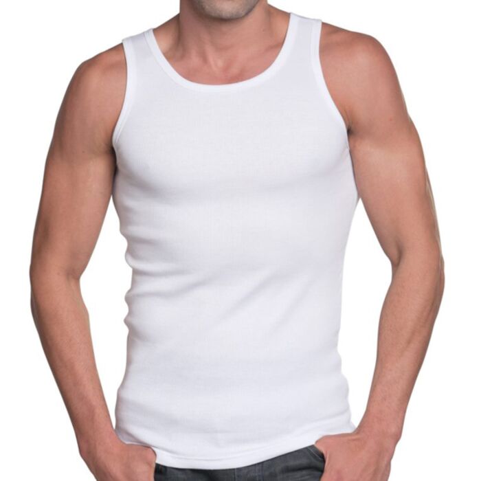 Bayside Unisex USA-Made 2x1 Ribbed Tank Top 4573 Unisex USA-Made 2x1 Ribbed Tank Top Thumbnail