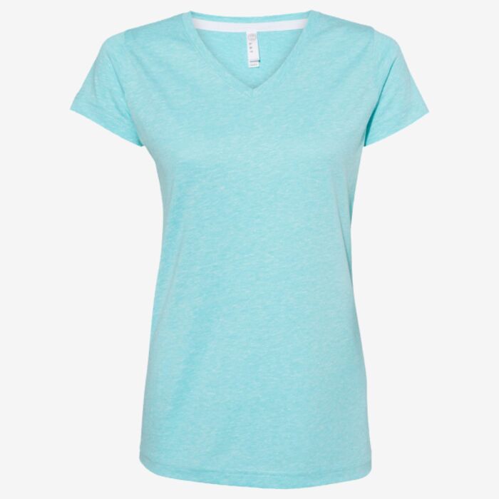 LAT Women's Harborside Mélange V-Neck Tee 3591 Women's Harborside Mélange V-Neck Tee Thumbnail