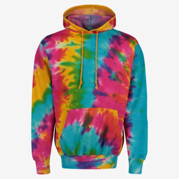MV Sport Unisex Classic Fleece Tie-Dye Hooded Sweatshirt 1290 Unisex Classic Fleece Tie-Dye Hooded Sweatshirt Thumbnail