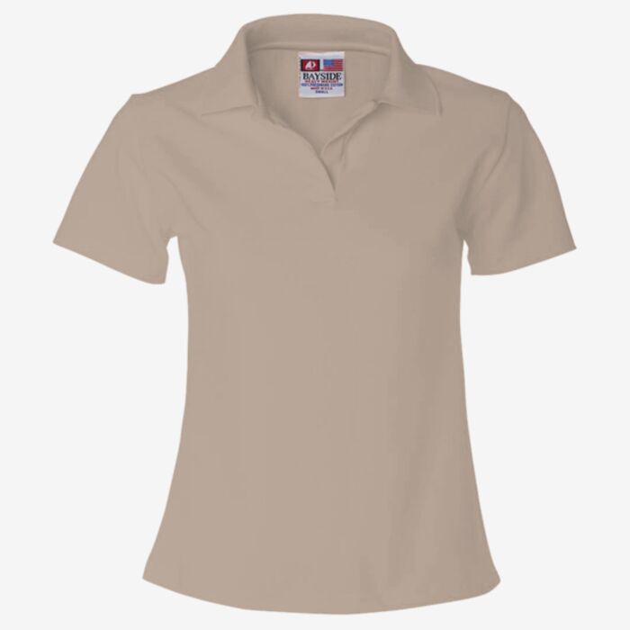 Bayside Women's USA-Made V-Neck Polo 1050 Women's USA-Made V-Neck Polo Thumbnail
