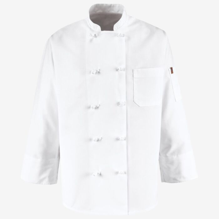 Chef Designs Ten Knot Button Chef Coat 0421 Ten Knot Button Chef Coat Thumbnail