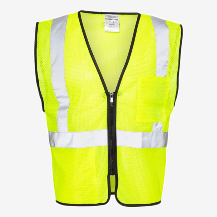 Kishigo Unisex Double-Pocket Zippered Economy Class 2  Vest 1537-1538 Unisex Double-Pocket Zippered Economy Class 2  Vest Thumbnail