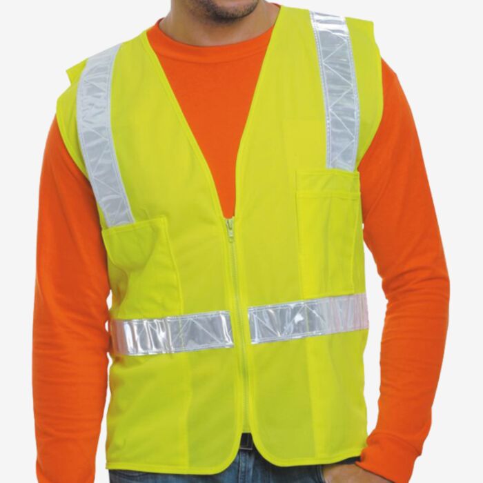 Bayside Unisex USA-Made ANSI Surveyor's Vest Class 2 3788 Unisex USA-Made ANSI Surveyor's Vest Class 2 Thumbnail
